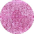 thumbnail image 1 of Ahgly Company Indoor Round Abstract Pink Modern Area Rugs, 7' Round, 1 of 4
