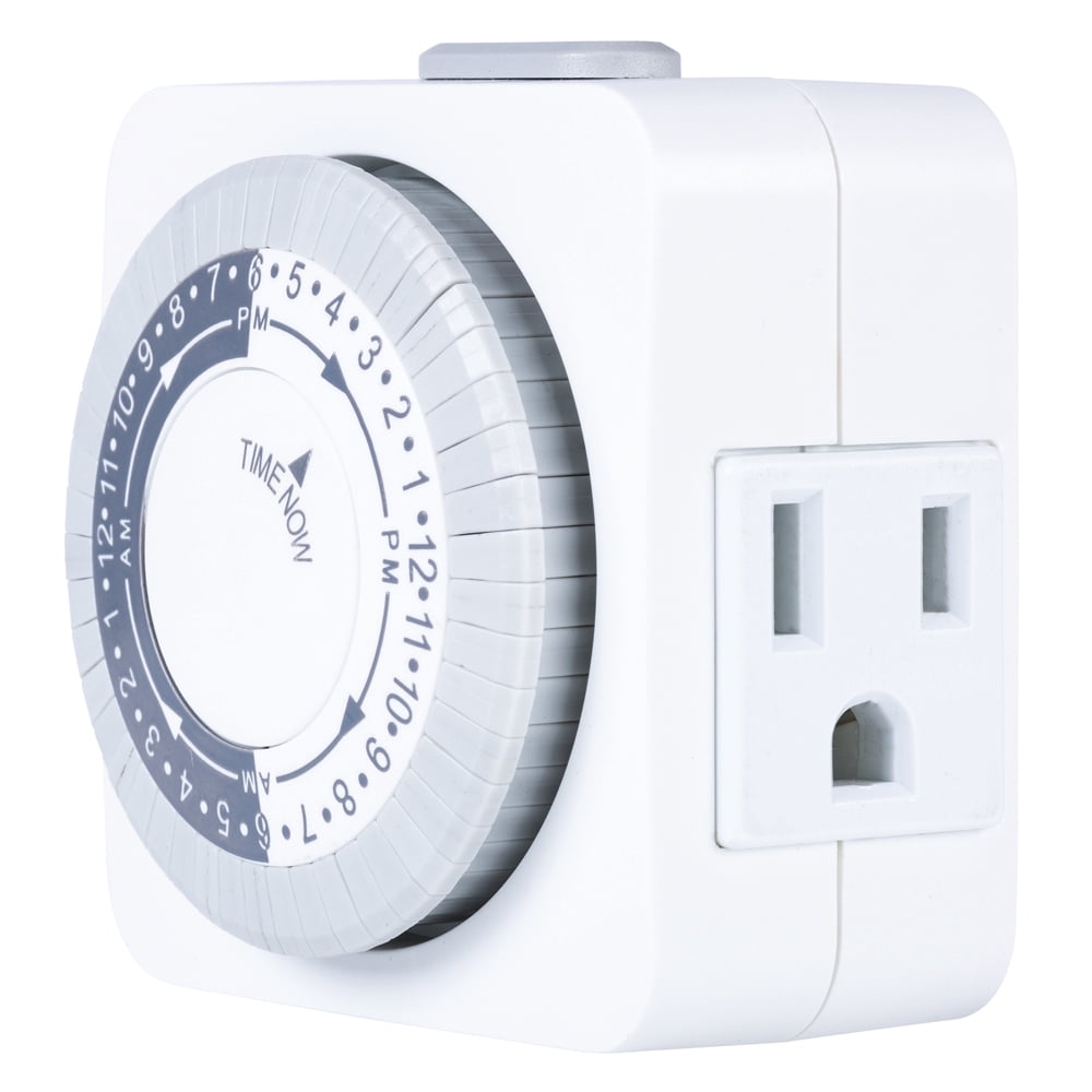 Hyper Tough Indoor Analog Timer, Single Grounded Outlet