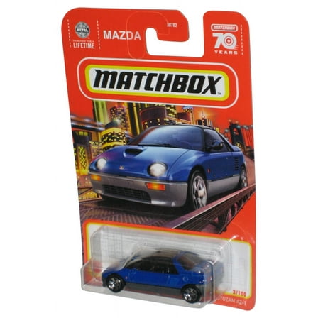 Matchbox Blue 1992 Mazda Autozam AZ-1 Die-Cast Metal Car 3/100