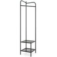 thumbnail image 5 of Giantex Corner Hall Tree, Freestanding Entryway Coat Storage Rack w/Shelves, Black, 5 of 5