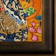 thumbnail image 3 of La Pastiche Gustav Klimt 'Signora con Ventaglio Interpretation' Hand Painted Framed Canvas Art, 3 of 5