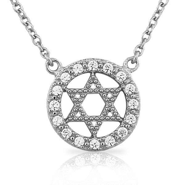 My Daily Styles 925 Sterling Silver CZ Womens Jewish Star of David