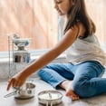 thumbnail image 3 of Melissa & Doug 8-Piece Stainless Steel What’s Cooking Pots and Pans Restaurant and Kitchen Play Set, 3 of 10