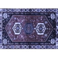 thumbnail image 1 of Ahgly Company Machine Washable Indoor Rectangle Persian Blue Traditional Area Rugs, 8' x 10', 1 of 4