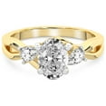 thumbnail image 4 of IGI Certified 2 Carat Oval Shape Lab Grown Diamond Engagement Ring | 14K Yellow Gold | Odette Three Stone Bypass Diamond Ring | FG-VS1-VS2 Quality Friendly Diamonds, 4 of 5