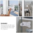 thumbnail image 3 of OULII 4Pcs Lock for Sliding Door White ABS for Durable Use and Travel Safety, 3 of 8