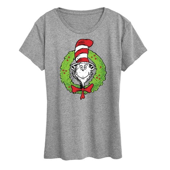 The Cat in the Hat - Cat Wreath - Women's Short Sleeve Graphic T-Shirt