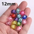 thumbnail image 6 of U8MO 50pcs Round Square Pumpkin Colorful Acrylic Plastic Loose Beads Lot DIY Jewelry-White-10mm, 6 of 6