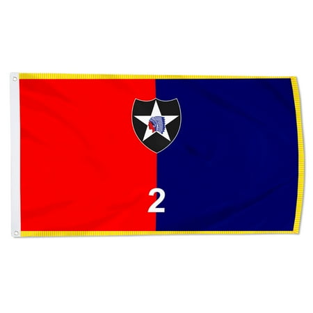Cayyon 2nd Stryker Brigade Combat Team Lancer Brigade Flag 3x5Feet Military Banner with 2 Brass Grommets