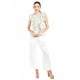 thumbnail image 4 of Blusa de chifon con olanes Roman Fashion /Juvenil, 2669 (Pistache) verde claro M, 4 of 5