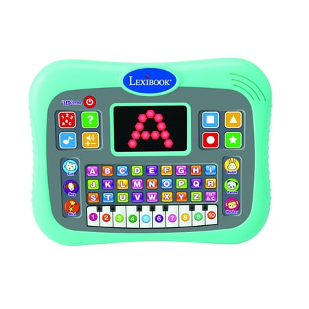 Lexibook ABC bilingual talking educational tablet with touch panel and LED display to illustrate interactions with the game in English and Spanish - JCPAD007i2