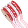 thumbnail image 1 of GOOHOCHY 5 rollos de cinta para envolver regalos con motivos de San Valentín. Cinta para ramo de San Valentín., 1 of 8