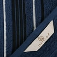 thumbnail image 5 of Superior Sadie Zero Twist Cotton Solid 3 Piece Towel Set, Navy Blue, 5 of 9