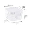 thumbnail image 2 of YIKA Tupperware Container Fresh Box Candy Sealed Box Baby Food Box Storage Box Seasoning Box Kitchen Storage White, 2 of 9