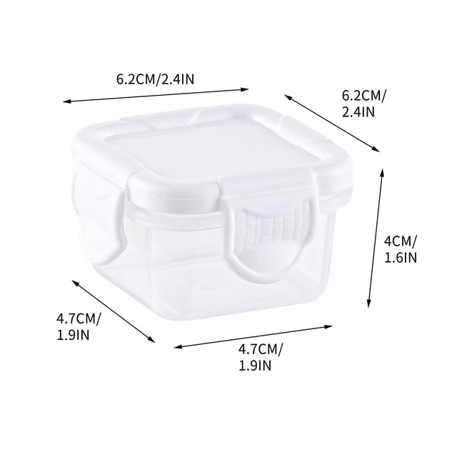 Contenant de Rangement pour Aliments, Boîte Portable Compartimentée pour Collations et Nourriture pour Bébé, Contenant de Conservation Scellé à Compartiments Multiples pour Assaisonnements, Préparation de Repas, Idéal pour la Maison, les Voyages et le Travail