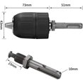 thumbnail image 2 of Portabrocas sin llave de 2-13 mm con adaptador SDS de 1/2'. Herramienta de conversión desmontable, sin llave y resistente para SDS, GSB y GSR JAMW Sencillez, 2 of 5