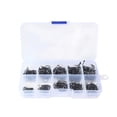 thumbnail image 1 of Soidarity Anzuelos afilados para pesca de peces plateados, 500 Uds., 10 tamaños, hierro con caja de plástico portátil, anzuelos de púas para pesca de Pescar Soidarity OD005234-00, 1 of 6
