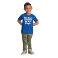 thumbnail image 3 of Cute My Best Friend Is My Papa Toddler Boy Girl T Shirt Infant Toddler Brisco Brands 12M, 3 of 6