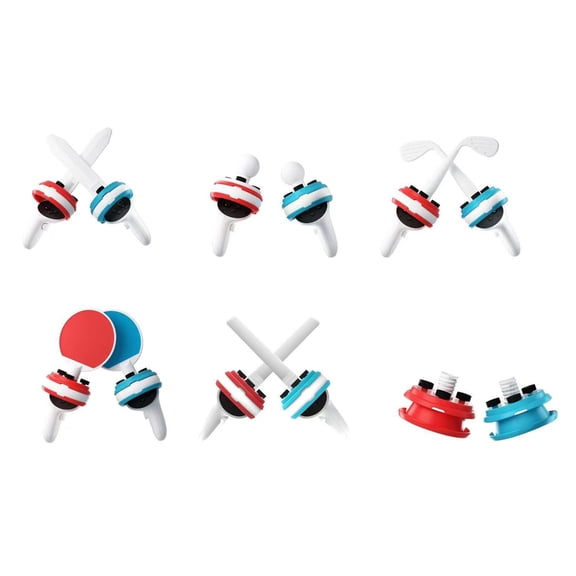 lanema Accessories for Quest2, VR Accessory Set,Controller Grip Extenders 12 in 1