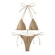 thumbnail image 4 of Underwire Trajes de Baño para las Mujeres Color Sólido Dos Piezas de Cintura Alta, Delgado Y Sexy Trajes de Baño de Bikini para Mujeres, 4 of 8