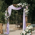 thumbnail image 3 of Ktaxon 7' Wooden Arbor Garden Arbor Trellis Arch Outdoor Backdrop Stand Archway for Plants Wedding, Vertical grid-shaped, 3 of 8