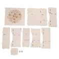 thumbnail image 2 of Wooden Keepsake Box, Nature Grain Sturdy Lightweight Flip Top Assembly Box  for Stationery Small Items, 2 of 7