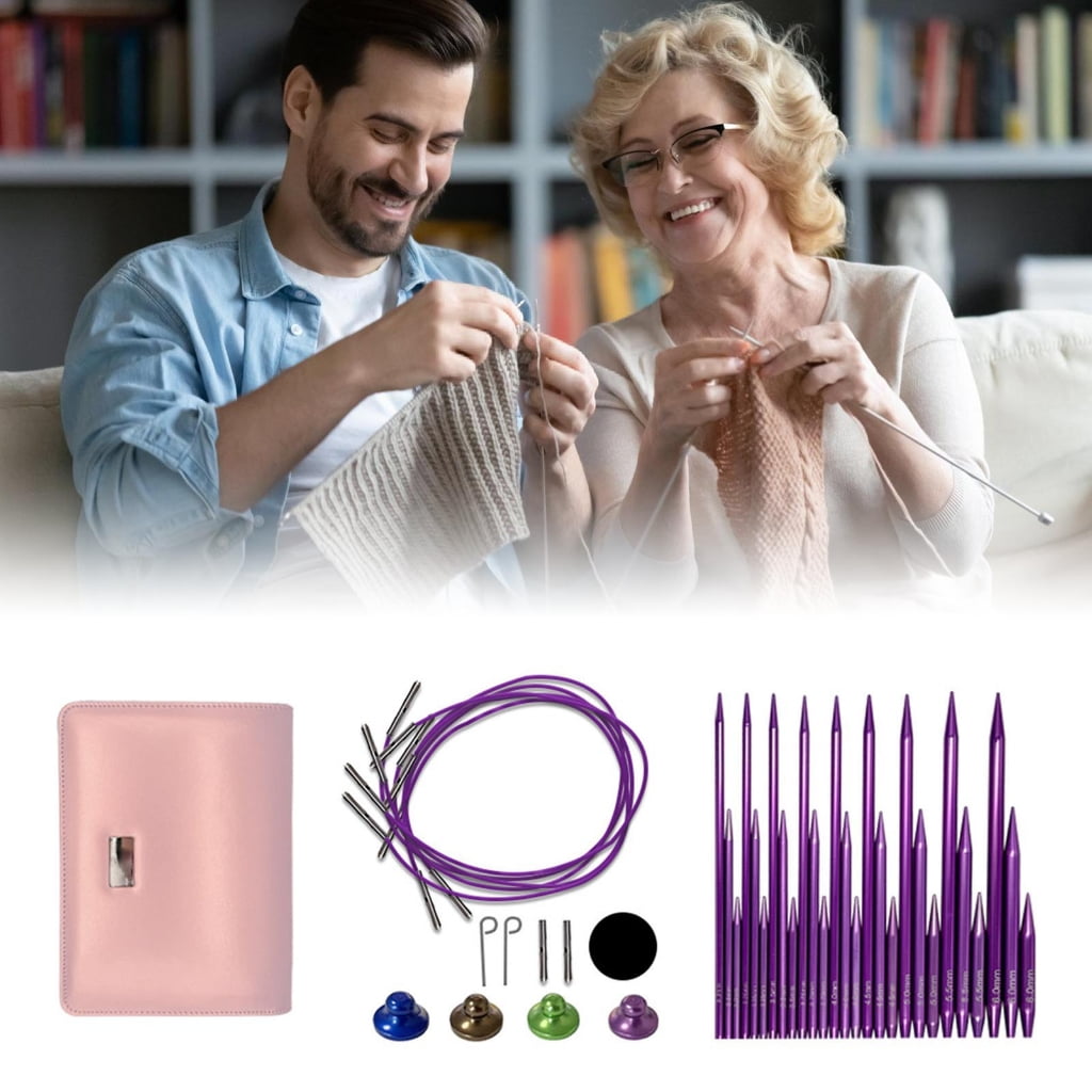 Interchangeable Circular Needle 3.0mm-6.0mm Circular Knitting Needle Set with Case & Accessories Circular Knitting Pins