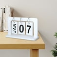 thumbnail image 5 of European Style Creative Pure White Wooden Calendar Ornaments Home Decor Living Room Foyer Dining Table Cabinet Photography, 5 of 6