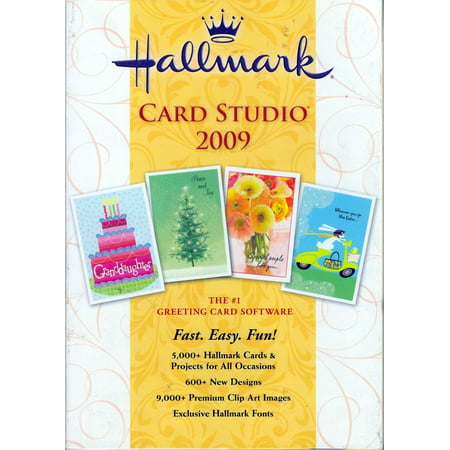 Hallmark Card Studio 2009 CD: 5,000 Cards & Projects + Exclusive Hallmark Fonts + 9,000 Premium ClipArt Images +