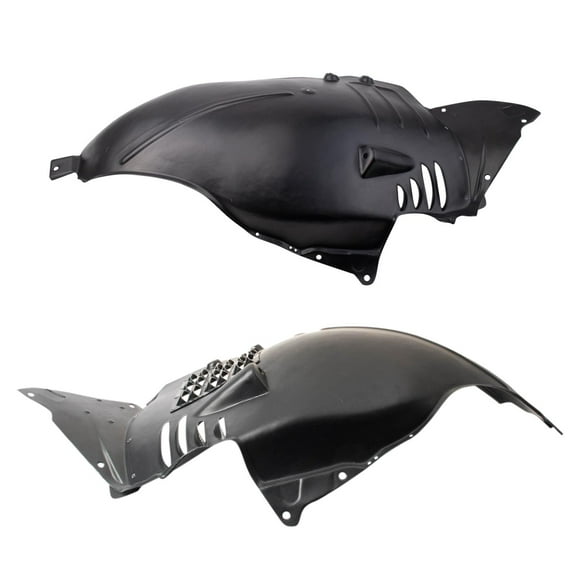TRQ Front Inner Fender Liner Set Fits Select 2007-2011 Mercedes-Benz S550 2008-2011 S63 AMG MB1248143 MB1249143