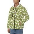 thumbnail image 3 of Kdxio Lovely Chickens Print Men Hoodies Casual Hoodies for Men with Zip Pockets Full Zip Long Sleeve Sweatshirt Sports Hooded Jacket-Small, 3 of 5