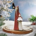 thumbnail image 4 of Meggemo Santa Claus and Snowman Sculpture with Lanterns Holiday Home Garden Decor Figurine for Indoor Outdoor Xmas Display, 4 of 8