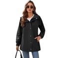 thumbnail image 3 of Zeagoo Spring Rain Coats for Women Rain Jacket Lightweight Waterproof Jackets with Hood Fashion Windproof Raincoat with Pockets, 3 of 6