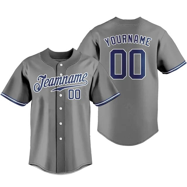 LS Custom Baseball Jersey Breathable Sportswear Team Training T-shirts School Uniform Personalized Name Logo Number