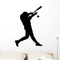 thumbnail image 1 of Wallmonkeys Sports Silhouette Baseball Wall Decal by Wallmonkeys Peel and Stick Graphic (36 in H x 25 in W) WM47613, 1 of 4