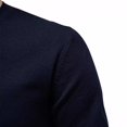 thumbnail image 3 of Breezora Mens Cotton V Neck Knit Sweater Breathable Lightweight Pullover Classic Casual Fall Top L Size Navy, 3 of 3