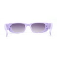 thumbnail image 4 of Child Size Girls Mod Rectangle Cat Eye Fashion Plastic Sunglasses Lavender - Smoke, 4 of 4