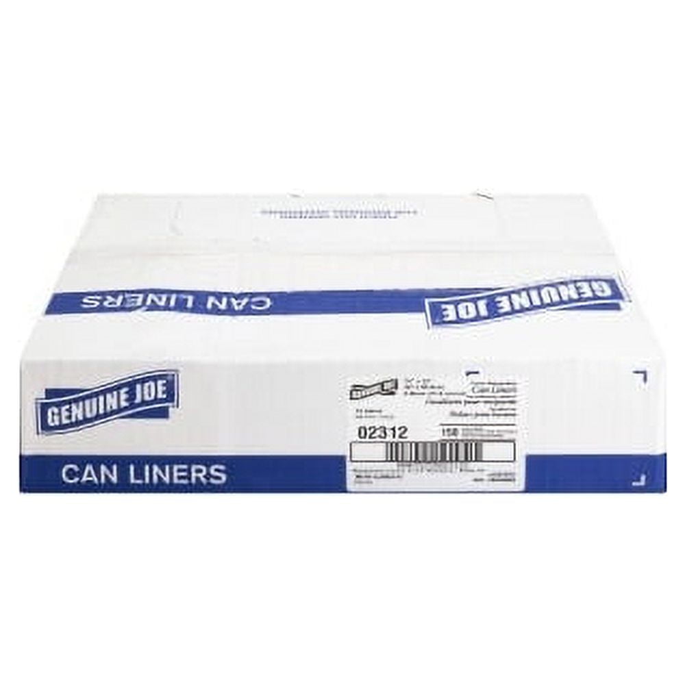 Genuine Joe, GJO02312, Heavy-Duty Tall Kitchen Trash Bags, 150 / Carton, White, 13 gal