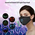 thumbnail image 3 of Máscara facial LED activada por voz Máscara luminosa con filtro Sonido hablado, 3 of 8