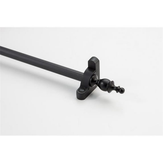 Zoroufy 01904-03916 72 inch Heritage Solid Stair Rod Set Regular Brackets Crown Finial in Wrought Iron