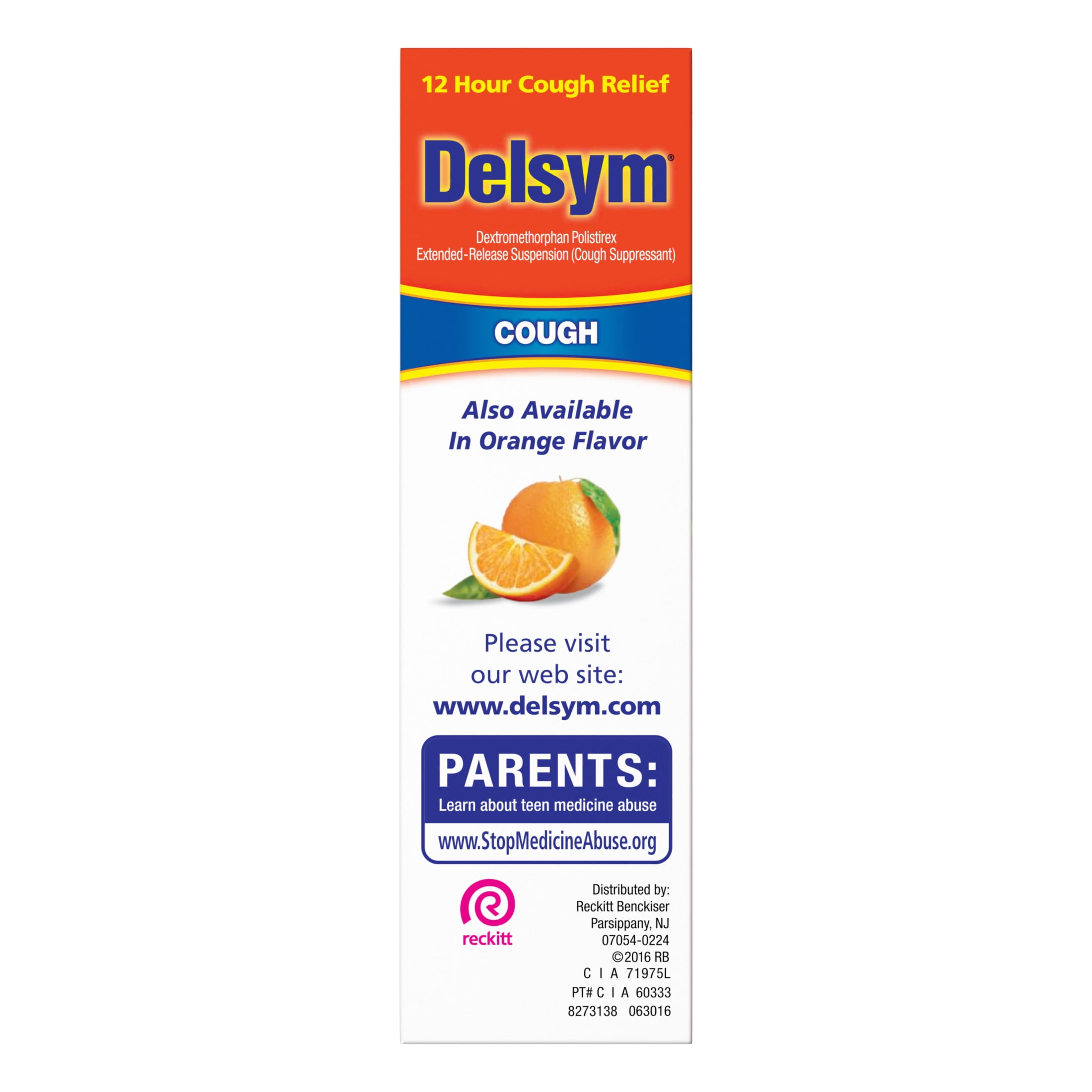 Delsym Adult 12 hour Cough Relief Medicine, Powerful Cough Relief for 12 Good Hours, Cough Suppressing Liquid, #1 Pharmacist Recommended, Grape Flavor, 5 Fl Oz