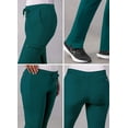 thumbnail image 4 of Adar Addition Scrubs for Women - Skinny Leg Cargo Drawstring Scrub Pants - A6104 - Dark Teal - M, 4 of 7