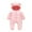 Pink, variant on XBASW Infant Baby Winter down Jumpsuit for Girls Boys Hooded Snowsuit Lightweight Puffer Bodysuit Jacket 3M-18M