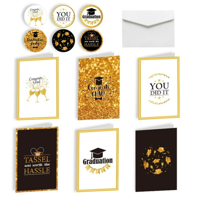 Greeting Cards Graduation Season Greeting Card Blessing Card Grad Graduation Invitation Card With 6 Sets Of Envelope Stickers