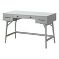 thumbnail image 1 of Coaster Mugga Mid-Century Modern 3-Drawer Wood Writing Desk in White, 1 of 2