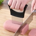 thumbnail image 7 of FacoFaco Onion Slice Holder Lemon Slicer Cutter for Slicing Meat Lemon Potato and Tomato, 7 of 7
