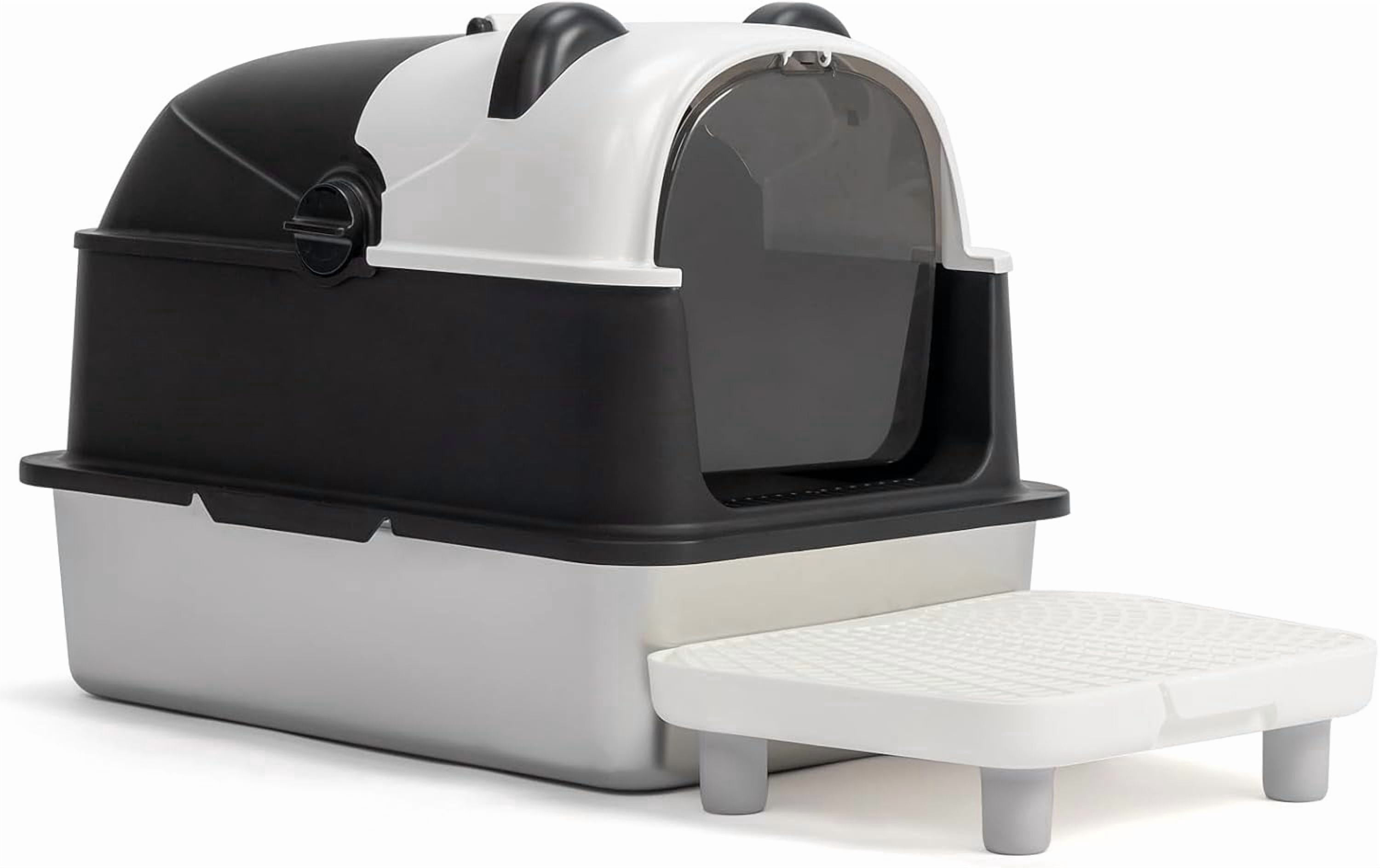 imerelez Extra Large Litter Box with High Sides Anti-Splashing Kitty Litter Box ,Tool-Free Assembly Multi-Cats Household