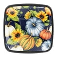 thumbnail image 1 of 4 Pcs Square Cabinet Handle Cupboard Knob Drawer Pulls Handle Sunflower Drawer Knobs with Screws Furniture Decoration, 1 of 5