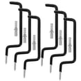 thumbnail image 1 of OUNONA 6Pcs Black Metal Storage Hooks Wall Mounted Ski and Snowboard Rack Multi Purpose Hangers, 1 of 7