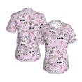 thumbnail image 3 of Yiaed No Drama Llama Print Women's T Shirt V-Neck Short Sleeve Shirt Casual Breathable Tee Summer Tops-XX-Large, 3 of 5